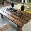 Coffee table, τραπέζι σαλονιού από παλιά ξυλεία πολύ μακρύ