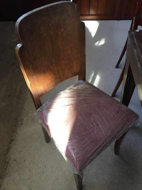 Καρέκλες, τετράδα παλιές ξύλινες καρέκλες καρυδιά αντίκα