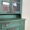 Παλιός ξύλινος μπουφές-πιάτοθήκη σε πράσινο χρώμα,παλιό ξύλινο έπιπλο κουζίνας, μπορεί να λειτουργήσει ως ράφι, ντουλάπι μπάνιου, πιάτοθήκη, συρταριέρα