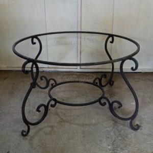 Τραπεζαρία, Ροτόντα με καράβολους, χειροποίητο έπιπλο από σίδερο βαριά κατασκευή , vintage furniture design